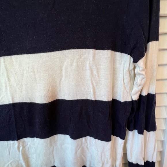 American Apparel Navy & White Striped Tissue Sweater - Picture 2 of 5